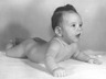 Baby photo, chubby cheeks.