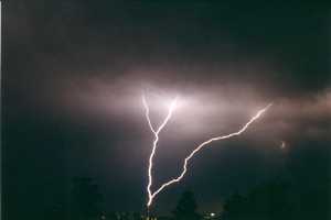 Lightning hitting CN Tower 1.